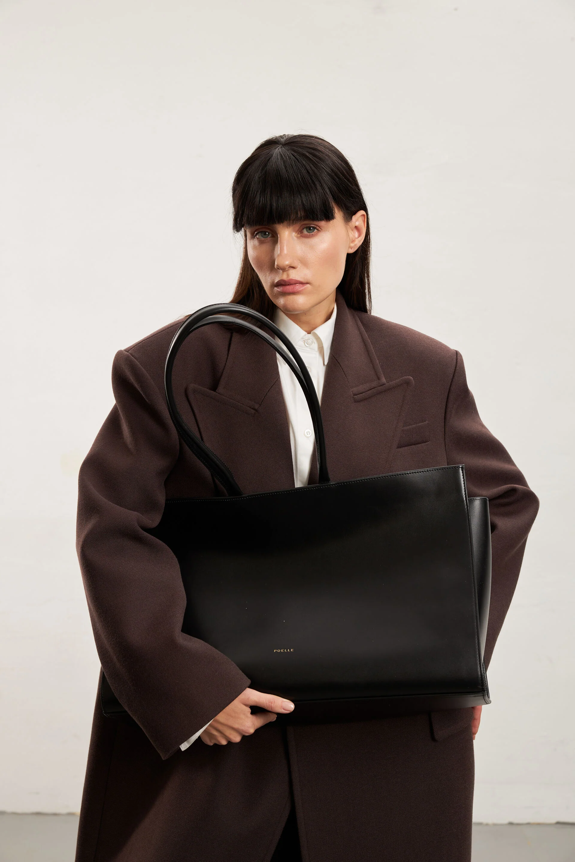 Large Carolyn Tote Bag in Black - Image 3