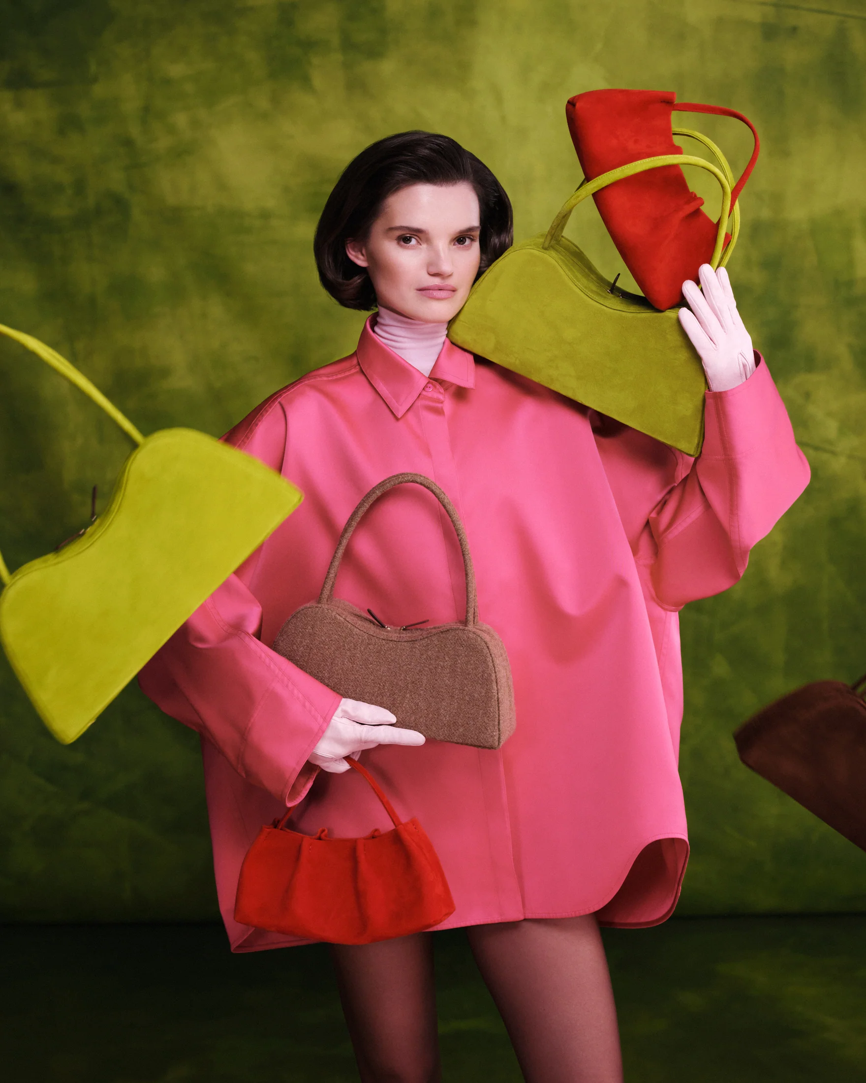 Prima Mini bag in Lime - Image 7